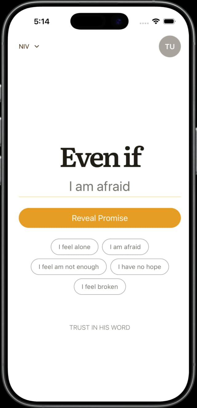 App on phone screen
